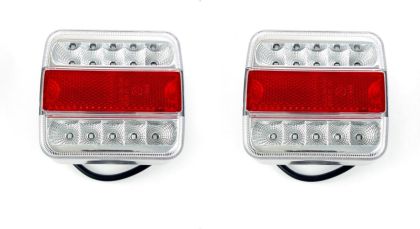 2 x Luces de freno remolque, stop luces remolque, izquierda derecha  Bus Van 14 LED 12v