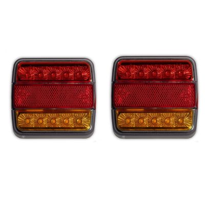 2 x Heckleuchten Anhänger Rückleuchte,LKW Rückleuchte, links rechts 14Led 12v
