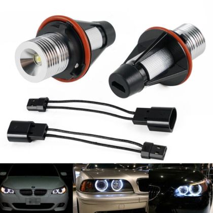 2 x LED Angel Eyes Marker 5W Weiß für BMW E39 E53 E60 E61 E63 E64 E65 E66 E83 E87
