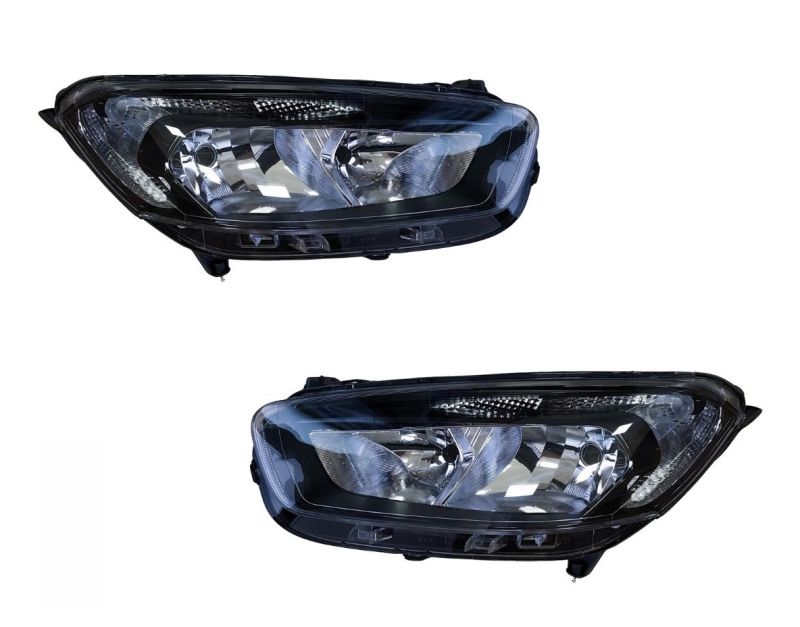 Set Ford Transit Courier 2018+ Noir Phares Feux Lampe Avant Electrique avec Moteur Droite Gauche