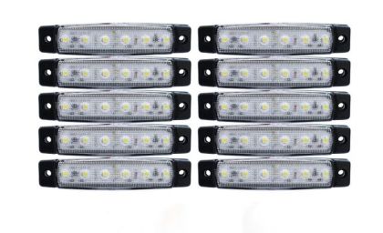 LED Leuchte Lampe Begrenzungsleuchten Umrißleuchten 12v  Weiß LKW Anhänger