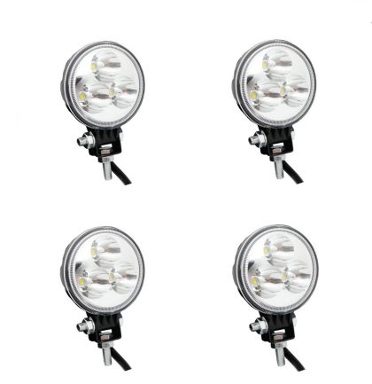 4 x Ekstralys, led kjørelys, arbeidslys, bil, bat, SUV,4x4,ATV, 9W  LED 12/24V