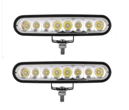 2 x 8 Led diodos,DRL,luces de trabajo,automóvil,camión,offroad,tractor,ATV,12 / 24V