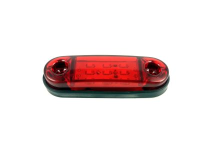 Indicator de lumină laterală camion Remorcă 9 LED rosu 24v