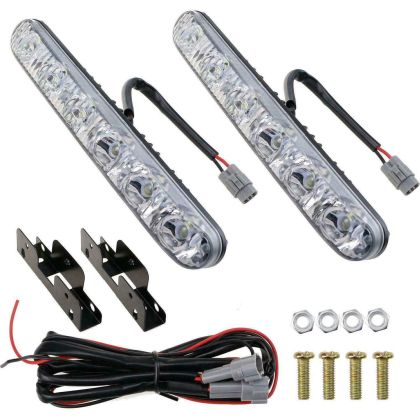 2 x 6 Led  Ekstralys, led kjørelys, Bil, SUV,ATV, 12v