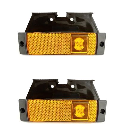 2 x 4 LED Light  Position Side Marker Clearance Truck,Trailer Orange SMD 12/24v