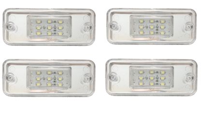 4 x 9 LED Leuchte Begrenzungsleuchte Umrißleuchte  LKW Anhänger Weiß 12/24V