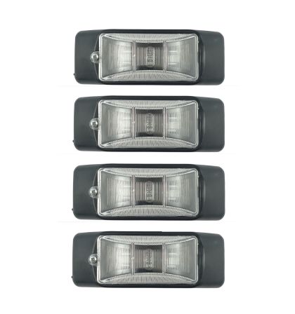 4 x Position Side Marker Light Clearance Truck,Trailer White  12v