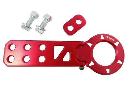 Rückseite Abschleppöse Haken Universal Rot JDM Stil Aluminium Rennen Wagen