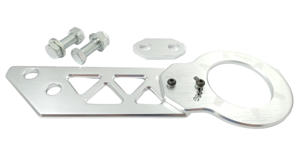 Rückseite Abschleppöse Haken Universal Silber JDM Stil Aluminium Rennen Wagen