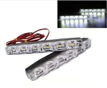 2 x 12W LED-bil, DRL, lastebil, traktor, arbeidslys, dagslys, Offroad Universal 12 V