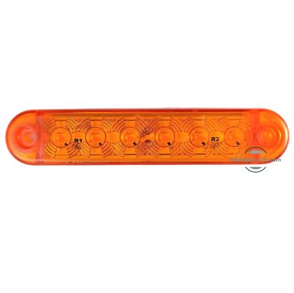 6 LED Umrissleuchte Begrenzungsleuchten Anhänger Gelb 12V 24V LKW