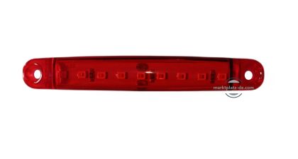 9 led Side Marker light Indicator Trailer Truck Lorry  Red 12/24v