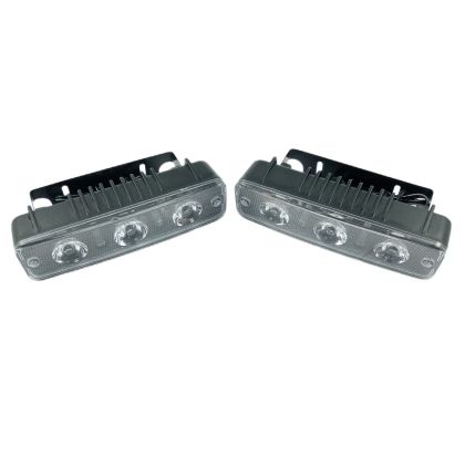 2 x 3 LED Bil ekstra lys Led kjørelys Tåkelys Arbeidslys 12V