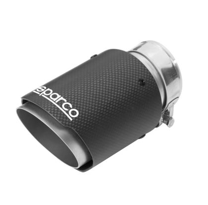 Silenciador Del Tubo de Escape Negro Carbono 160mm