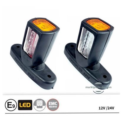 2 x Camions Feu Gabarit LED E9 ADR 12v 24v