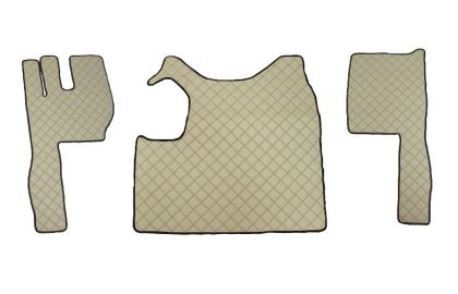 VOLVO FH13 Manuelt Beige Lær Matter Motorkassetrekk Gulvmatter Latebil