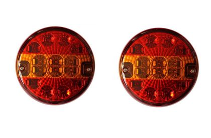 2 x Led Hamburger Feu Arrière pour Remorque Caravane 24V