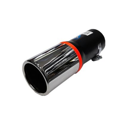 Sortie D'Echappement Noir Argent 190mm