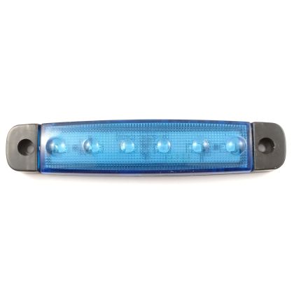LED Luz Marcador Laterales para Camiones Remolque Azul 12V 