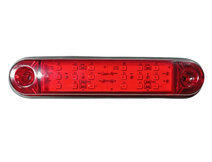 18 Led Sidemarkeringslys rod 12v 24v