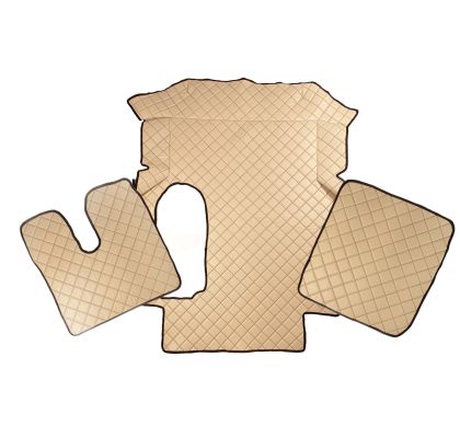 MAN TGA Automatic Beige Leather Floor Mats Truck Lorry 