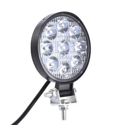 LED Runda Arbetsbelysning 27W 12V 24V 