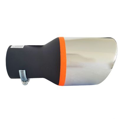 Silenciador Del Tubo de Escape Negro Plata Sport 185mm