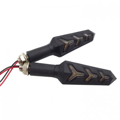 LED Motorrad Blinker Flash Leuchten 12v Bernstein