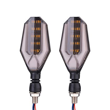 LED Motorrad Blinker DRL Licht 12v Orange Weiß