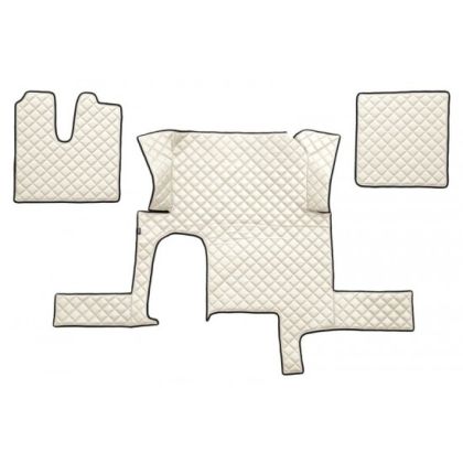 MAN TGA Automat Beige Leder Matten Fußmatten Autoteppiche LKW