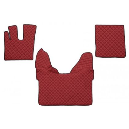 DAF XF 106 Automat Rot Leder Matten Fußmatten Autoteppiche LKW