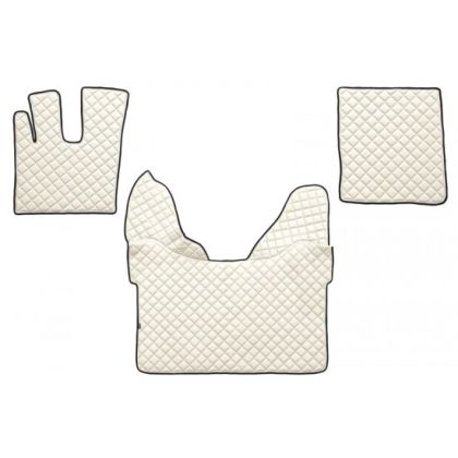 DAF XF 106 Automat Beige Leder Matten Fußmatten Autoteppiche LKW