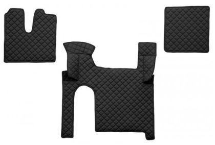 MAN TGX Automat Schwarz Leder Matten Fußmatten Autoteppiche LKW 2010-2017