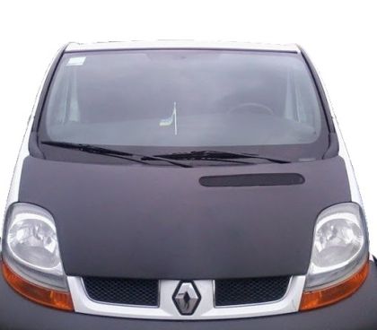 RENAULT TRAFIC Haubenbra Maske Bonnet Bra Schwarz PVC Leather 2001-2014