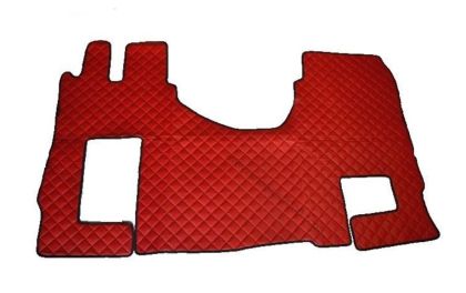 Mercedes Actros MP4 Automat Rot Leder Matten Fußmatten Autoteppiche LKW