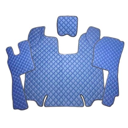 SCANIA R Automat 2009-2013 Blue Leather Floor Mats Truck Lorry 