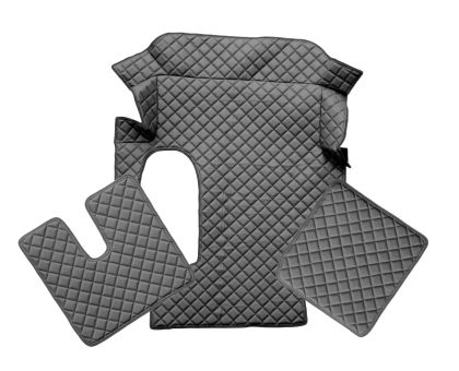 MAN TGA Automatic Black Leather Floor Mats Truck Lorry 