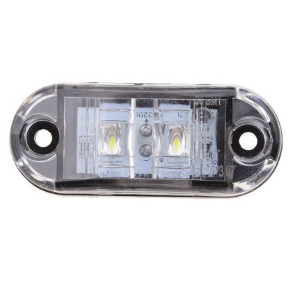 2 LED 24V Sidomarkeringsljus Vit Främre