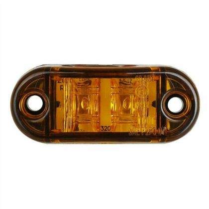 2 LED 12V Markeringslys Side Gul