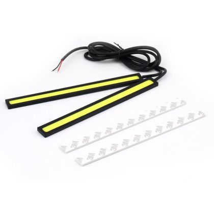 2 X 14 cm LED lumină COB Strip DRL NRD iluminat impermeabil 12V alb