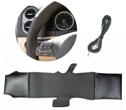 Capacul volanului pentru VW PASSAT B7 Amarok Polo Eco Piele 2011-2014 Pentru cusut
