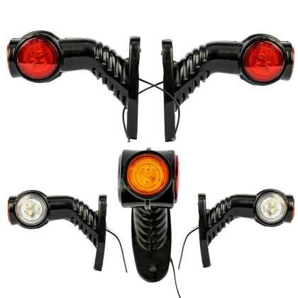 2 x Led Positionslys Posisjonslys Markeringslys e-merket 12V 24V 