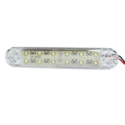 12 LED Seitenmarkierungsleuchten Anhänger Wohnmobil Weiß 24V LKW PKW