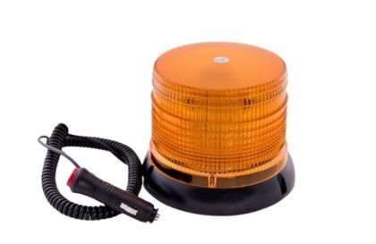 32 Led Warning Light Beacon Flashing Strobe Amber Magnetic 160mm 12V 