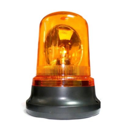 Ampoule Feux Gyrophare Stroboscopique Flash Magnetique Ambre 150mm 12V 55W