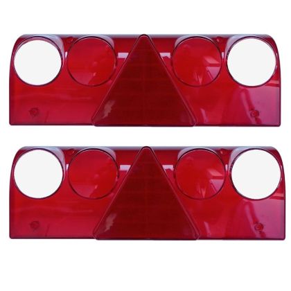 2 x Lentes Cristal Luces Traseras para Remolque Camion Schmitz,Europoint II,Europoint 2,E4