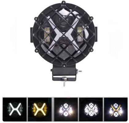 LED Runda Arbetsbelysning Extraljus Strålkastare Lampa Hi/Low/DRL/Indicator 178mm 60W 12V 24V