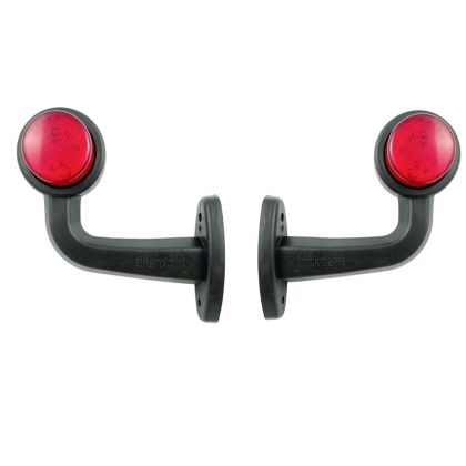 2 x Led Breddmarkering markeringsljus lastbil trailer 12/24v