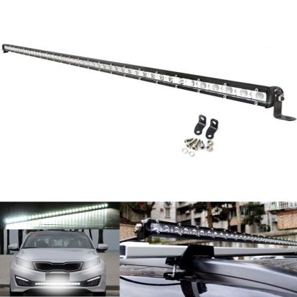 48 LED Slim BAR 129cm 144W FLOOD Work Hear Lights 10-30V Lamp Auto Boat SUV 